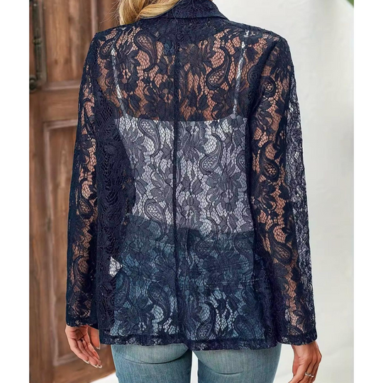 Mindy Lace Blouse - Elegance in Three Timeless Colors