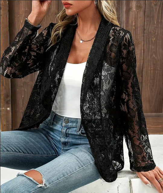 Mindy Lace Blouse - Elegance in Three Timeless Colors