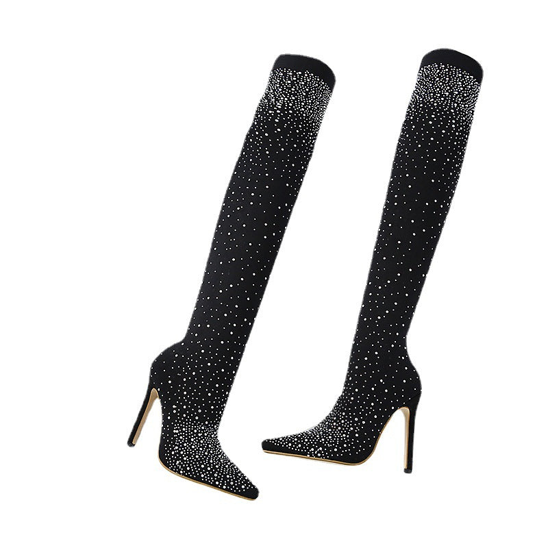 Sparkly™ | Luxe Over-the-Knee Boots – Dazzling, Stylish & Irresistible